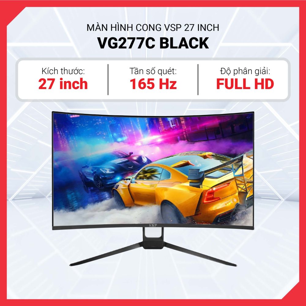 Màn Hình Cong VSP 27 Inch VG277C – VAFHD165HZ – Black