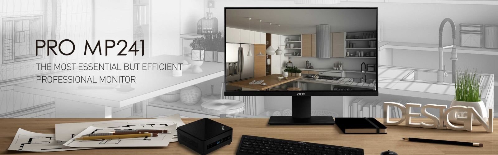 Màn hình 24 inch – MSI PRO MP241 – IPS/FHD/60hz mượt mà