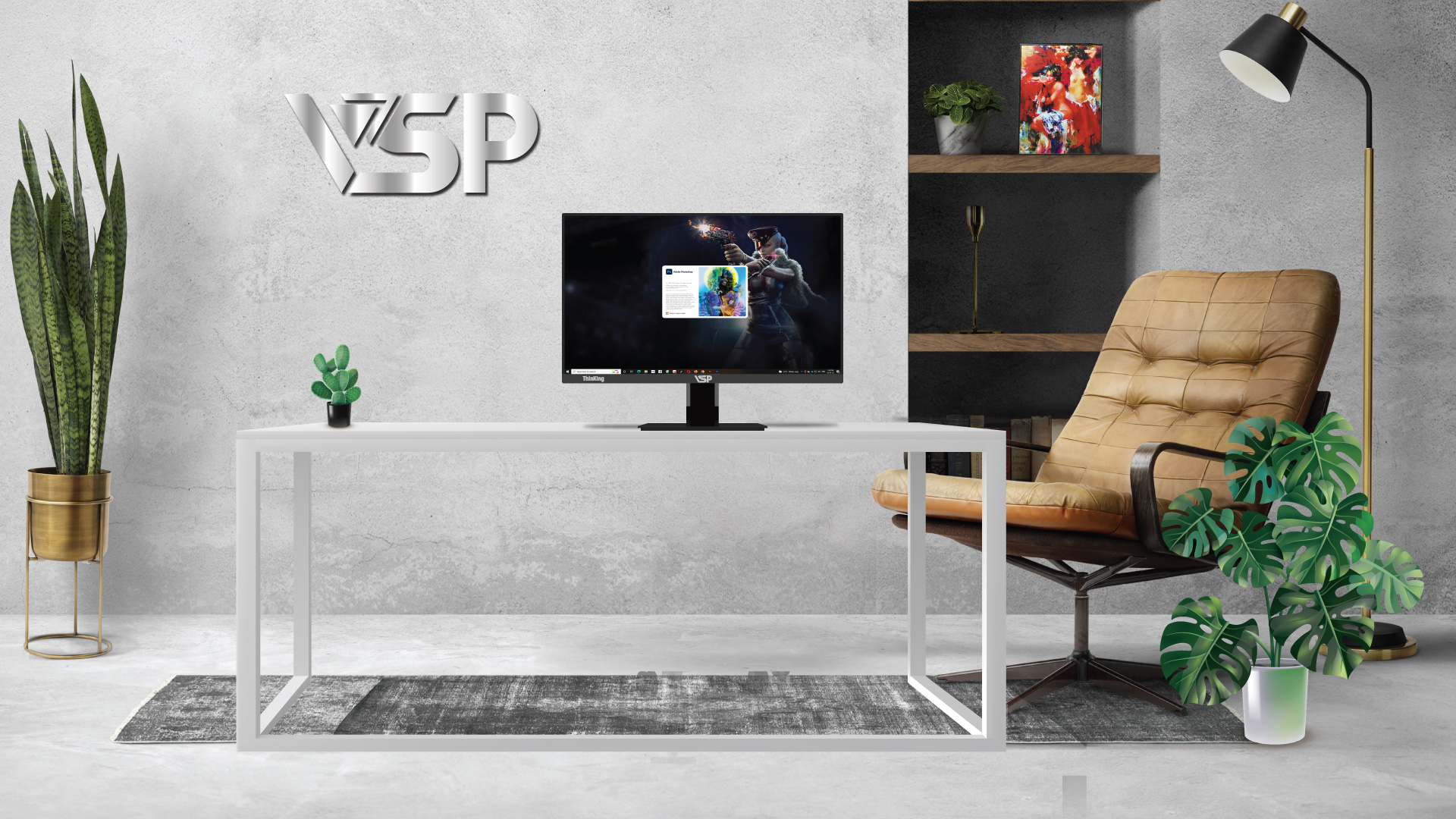 Màn hình 24 inch – VSP Vi24 IP2402SB – VA/FHD/75Hz – BLACK