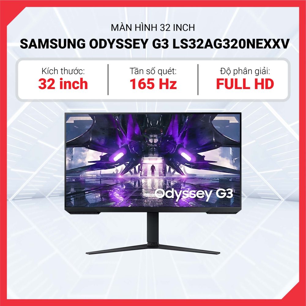 Máy tính Samsung 32 inch Odyssey G3 LS32AG320NEXXV – VA FHD 165Hz