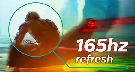 Tốc độ làm mượt 165Hz màn cong 322M8CZ74