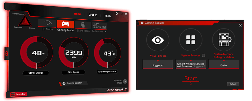 VGA GTX 1650 theo dõi điều chỉnh nhanh
