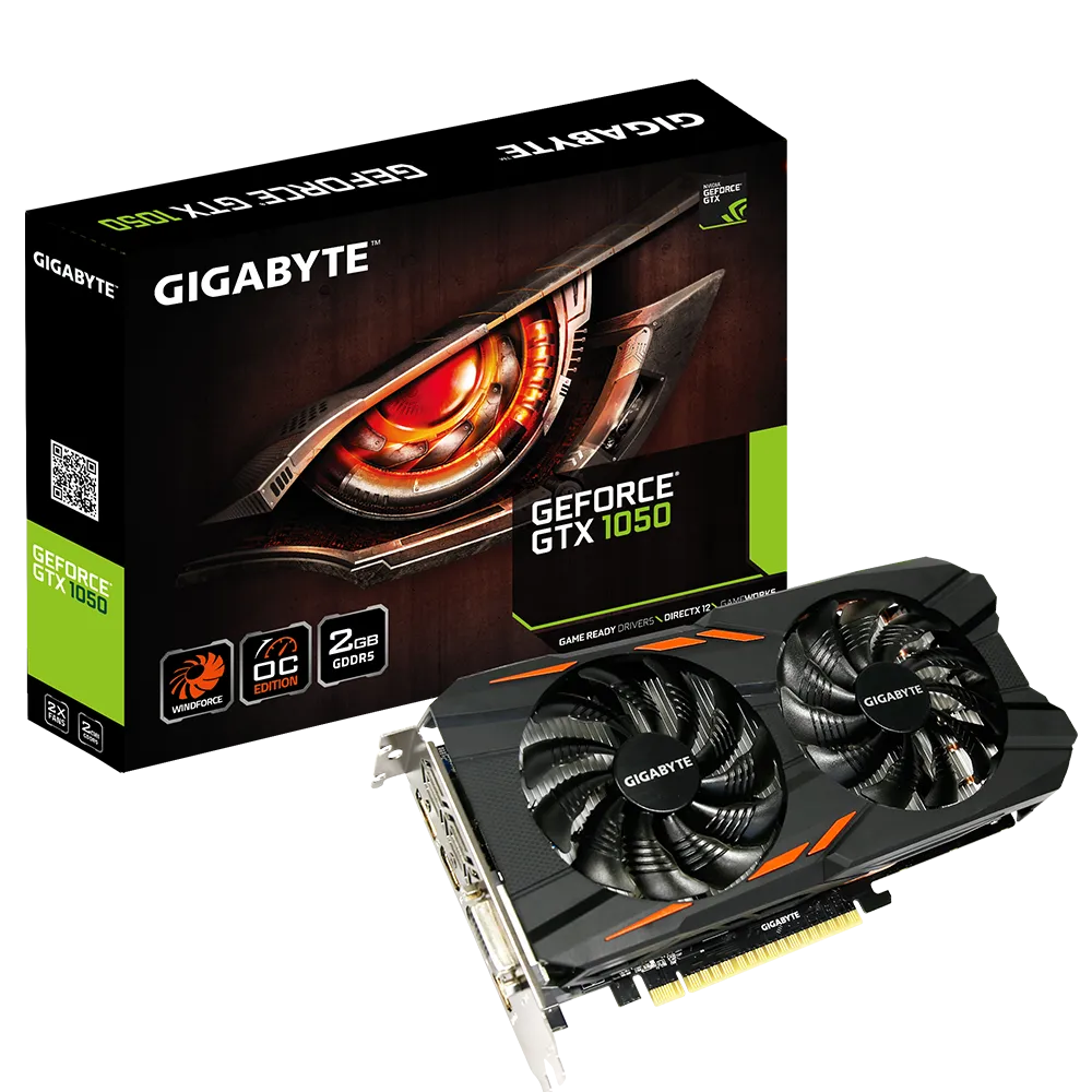 VGA Gigabyte GeForce GTX 1050 Windforce OC 2G