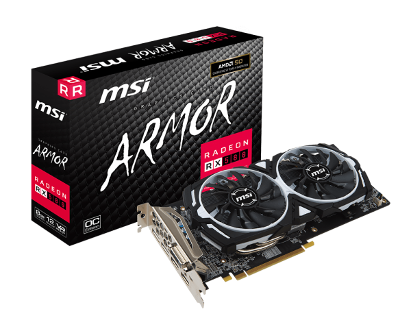 VGA MSI Radeon RX 580 ARMOR 8G OC