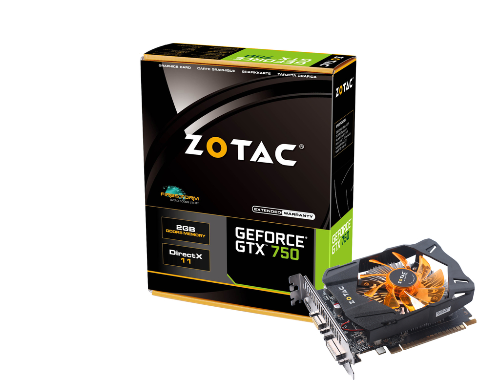 VGA ZOTAC GTX 750 hiệu năng mượt mà
