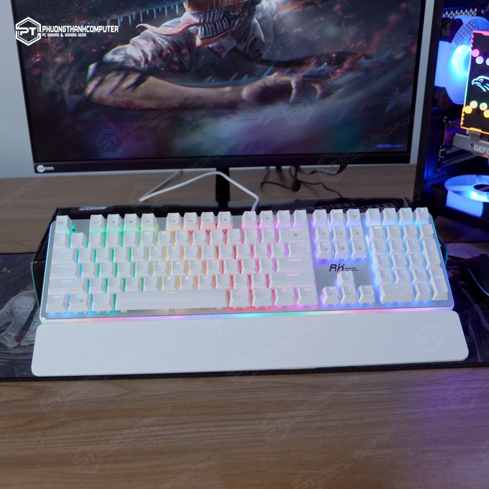Bàn Phím Cơ Royal Kludge RK918 RGB - White - Phương Thành Computer