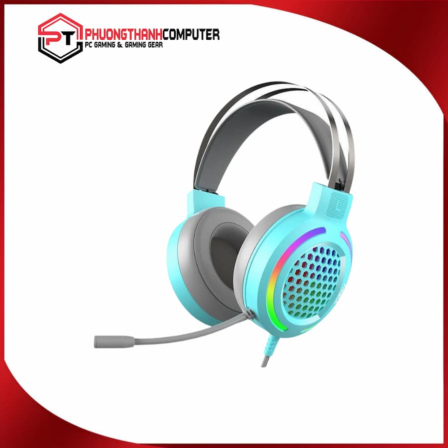 Tai nghe 7.1 Glint Thunder Xanh
