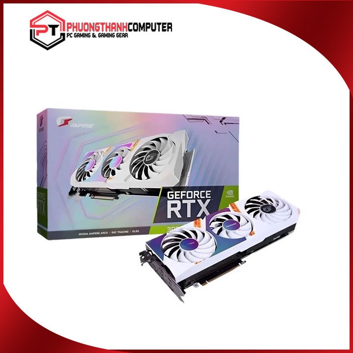 VGA RTX 3060 Ti 8G Colorful Ultra White 3 Fan