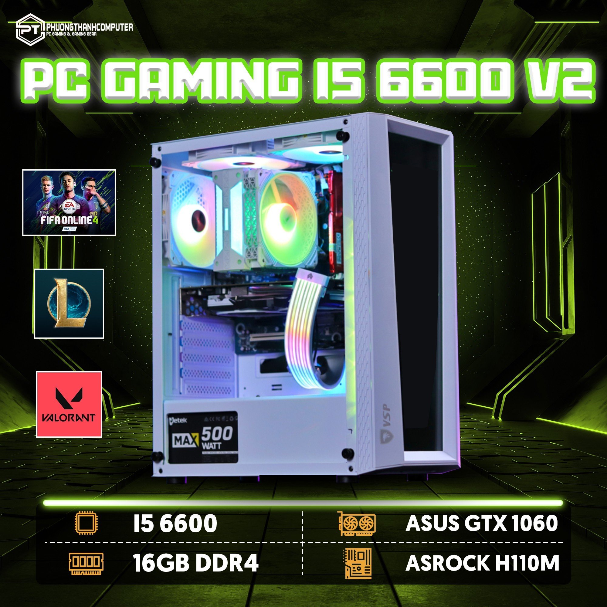 PC Gaming Sói Con i5 6600 V2