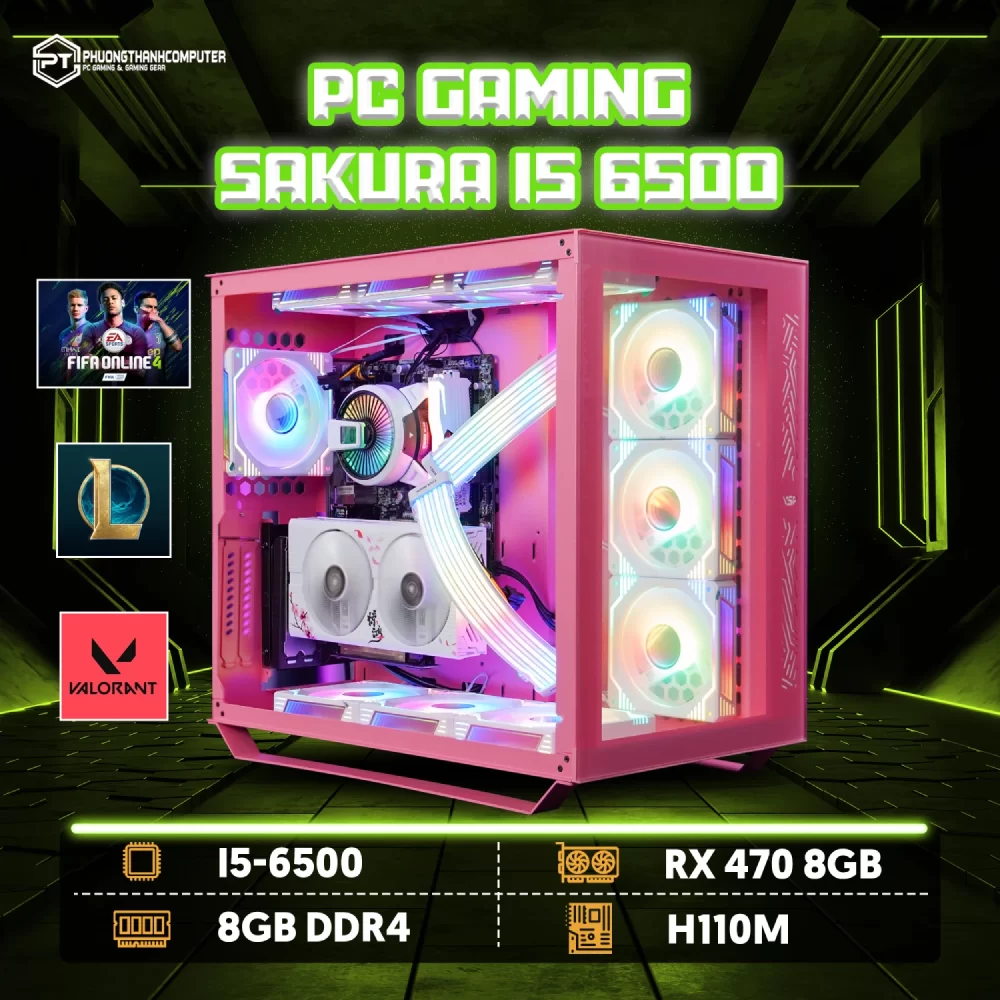 PC Gaming Sakura i5 6500 – RX 470 8GB