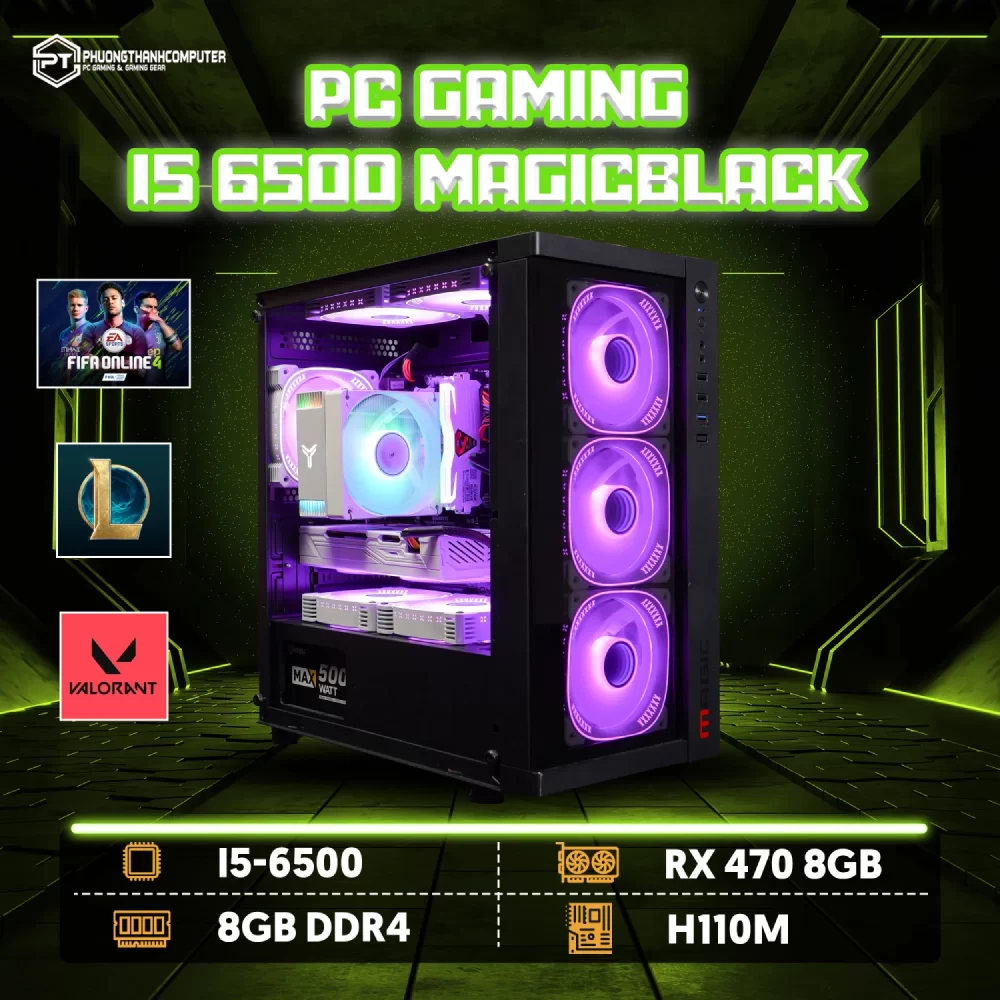 PC Gaming i5 6500 – RX 470 – MagicBlack (blackfriday)