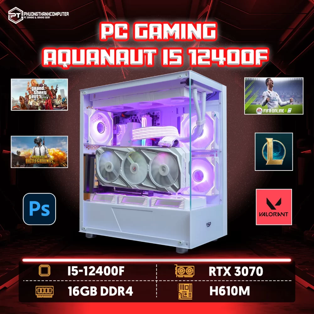 PC Gaming Aquanaut i5 12400F – RTX 3070 (1)