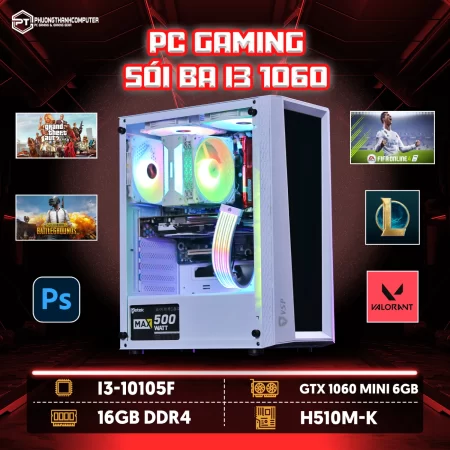 PC Gaming Sói Ba I3 1060