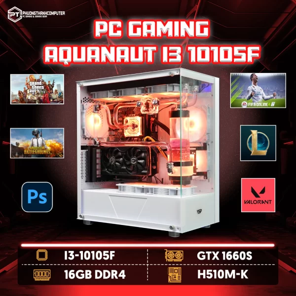 PC Gaming i3 10105F – GTX 1660S 6GB – AQuanaut