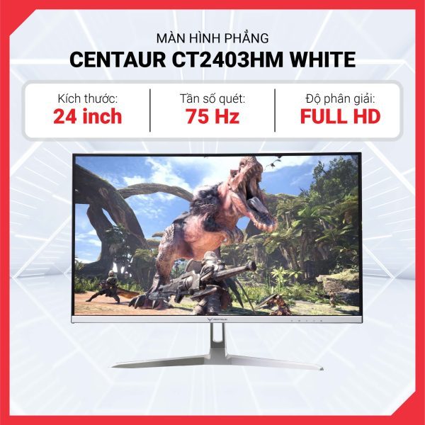 Màn hình Phẳng 24 inch Centaur CT2403HM FHDIPS75Hz - white