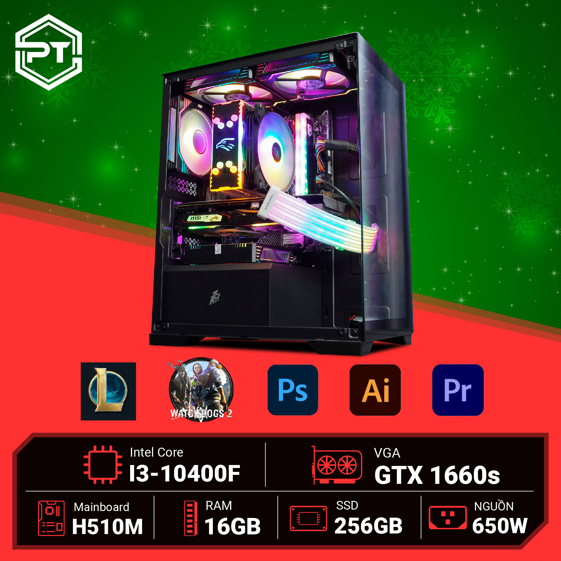 PC Gaming Midnight i5 6600 - RX 580