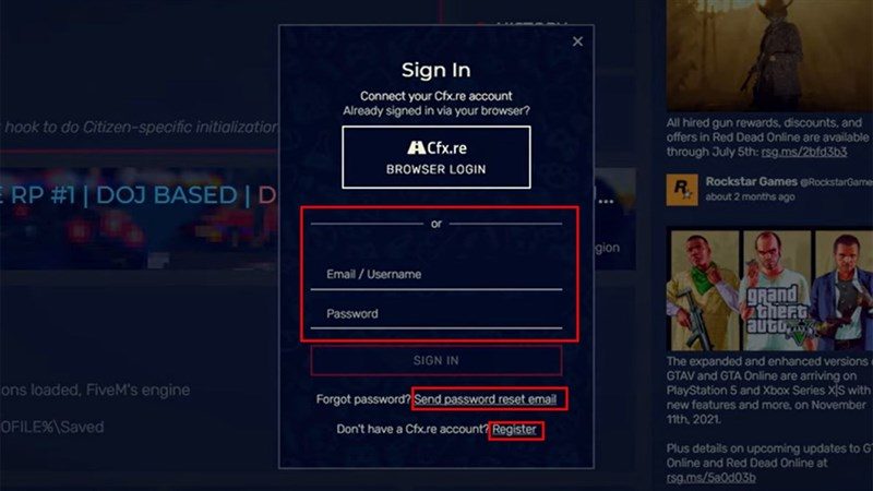 Cách chơi GTA V Online với FiveM
