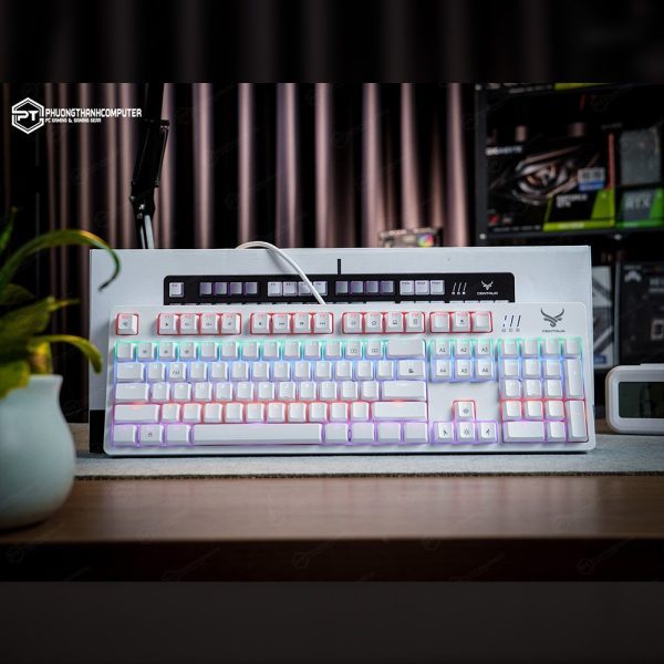 Bàn Phím Cơ Gaming GV999 - White