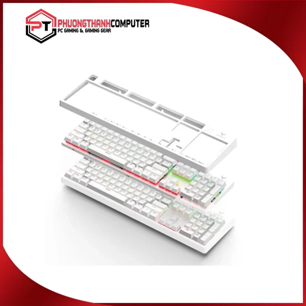 Bàn Phím Cơ Gaming GV999 - White