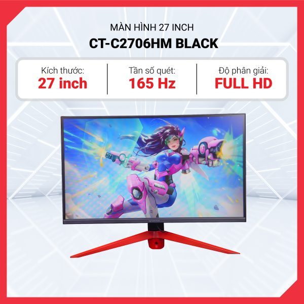 Màn Hình Phẳng 27 inch CENTAUR CTC2706HM FHD/IPS/165Hz - Black