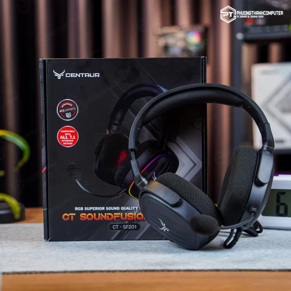 Tai Nghe GAMING CENTAUR SF201 - Black (10)