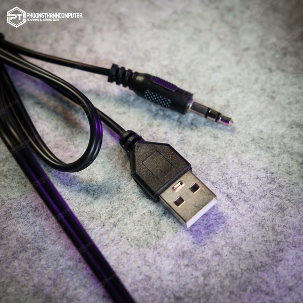 Cặp loa máy tính để bàn mini nhiều màu led rgb K1