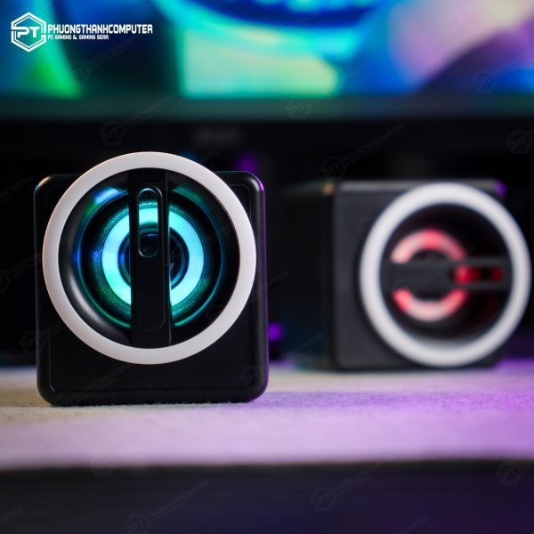 Cặp loa máy tính để bàn mini nhiều màu led rgb K1
