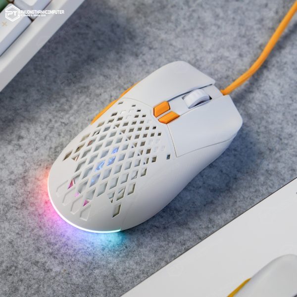Chuột Gaming ZIDLI M86 Thiết Kế Lưới, LED RGB , Siêu Nhẹ 69G, Công Thái Học, 16000 DPI, Có Phần Mềm. (5)