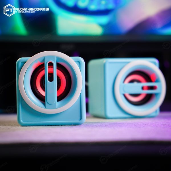 Cặp loa máy tính để bàn mini nhiều màu led rgb K1