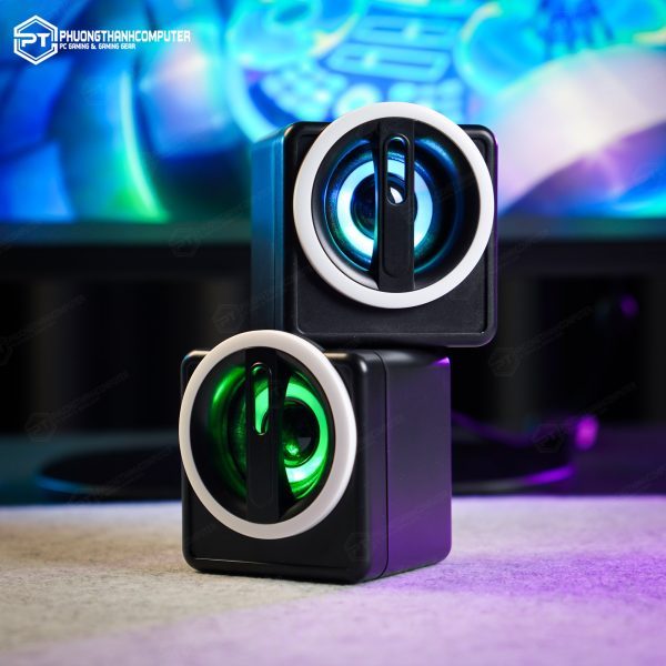 Cặp loa máy tính để bàn mini nhiều màu led rgb K1