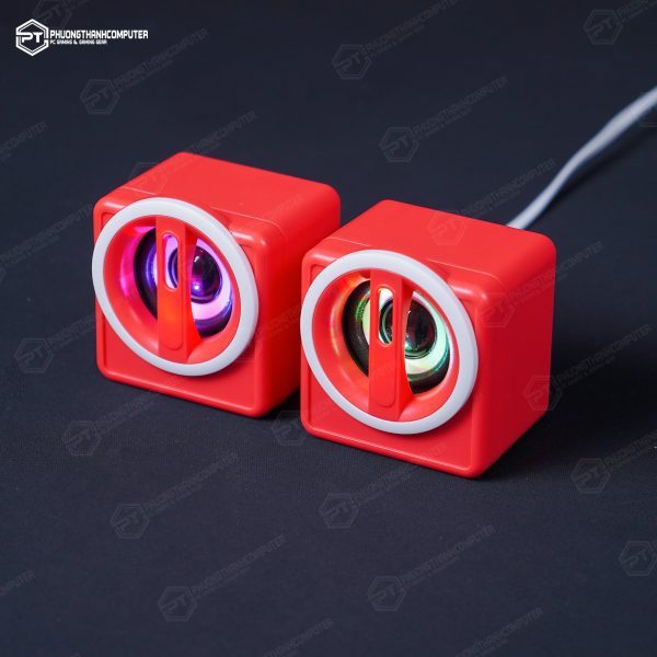 Cặp loa máy tính để bàn mini nhiều màu led rgb K1