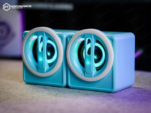 Cặp loa máy tính để bàn mini nhiều màu led rgb K1