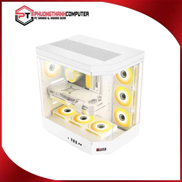 CASE MAGIC VILA ULTRA PRO TRẮNG_ Đen ATX (4)