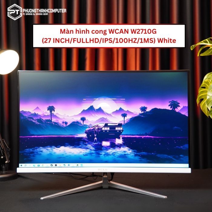 Màn hình cong WCAN W2710G (27 INCH/FULLHD/IPS/100HZ/1MS) White - Phương ...