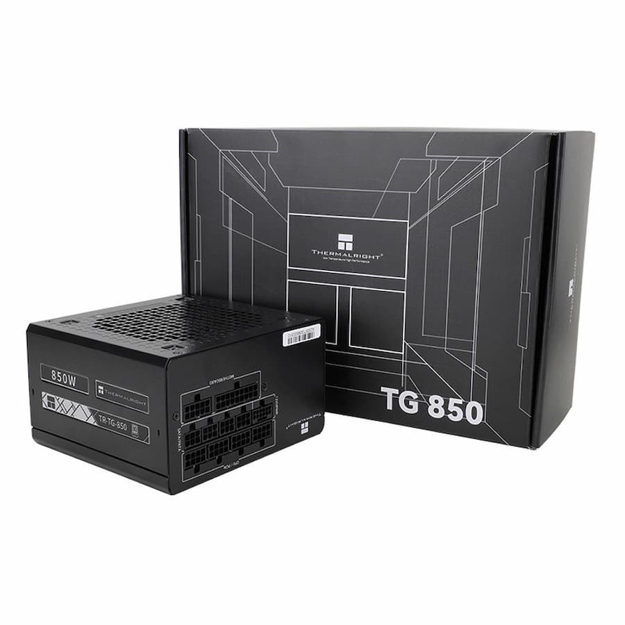 Nguồn THERMALRIGHT TR-TG 850W 80 Plus Gold Modular/ ATX 3.0/ Full Black trong bộ PC Gaming, Đồ Họa i7 14700k - RTX 4070 Ti