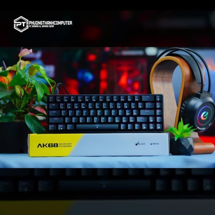 Bàn phím cơ gaming ASESTEK AK68 chính hãng chỉ từ 400K!