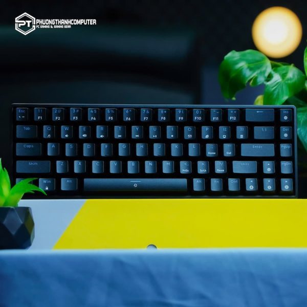 Bàn phím cơ gaming Asestek AK68 Đen