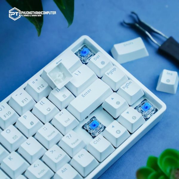Bàn phím cơ Asestek AK68 Trắng