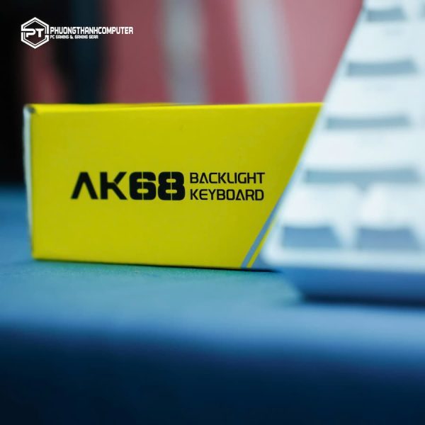 Bàn phím cơ Asestek AK68 Trắng