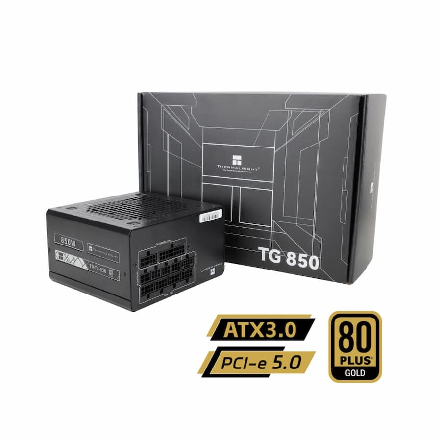 Nguồn THERMALRIGHT TR-TG 850 850W 80 Plus Golmodulard/ATX 3.0/Full Black