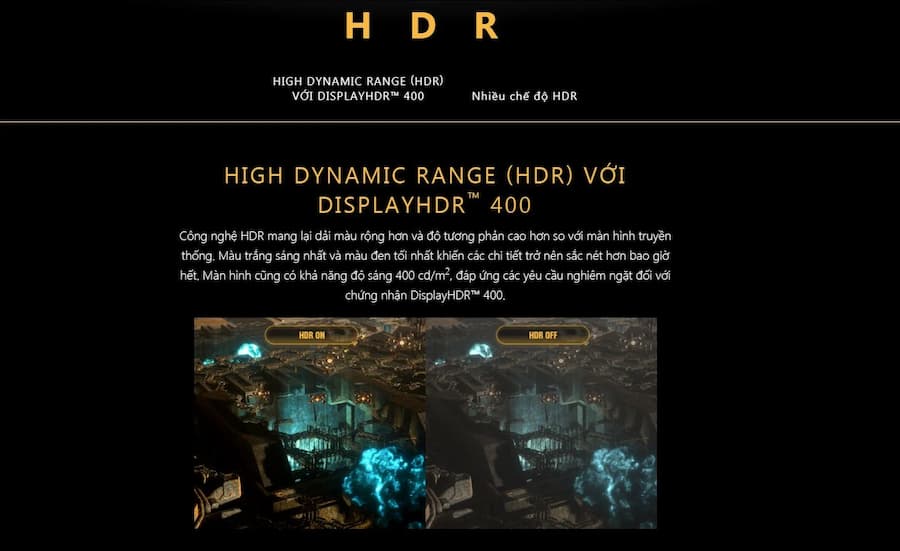 HDR sắc nét, tăng độ chân thực đi kèm công nghệ đổ bóng Asus Dynamic Shadow Boost rõ ràng từng khung hình