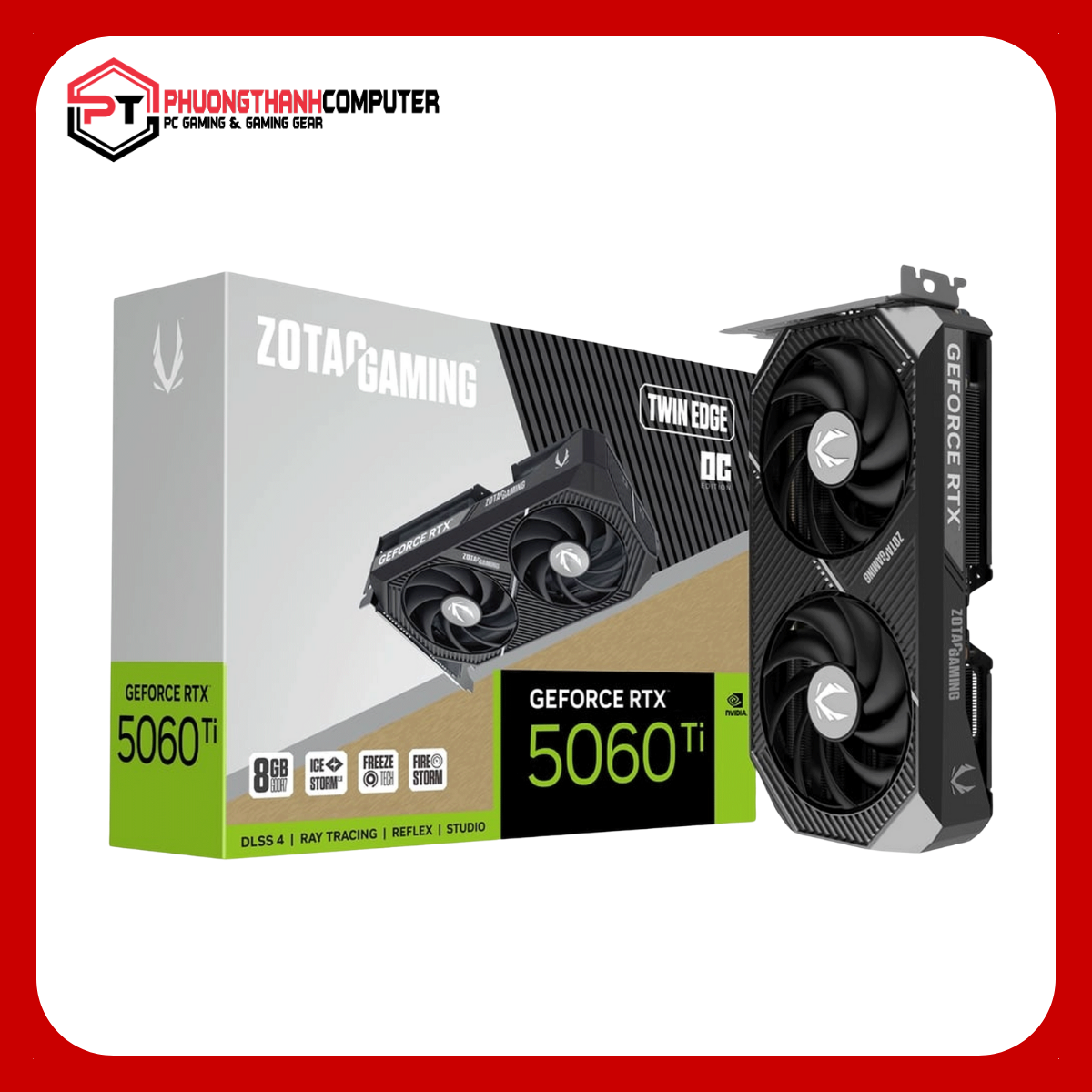 Card màn hình ZOTAC GAMING GeForce RTX 5060 Ti 8GB Twin Edge OC Card màn hình ZOTAC GAMING GeForce RTX 5060 Ti 8GB Twin Edge OC