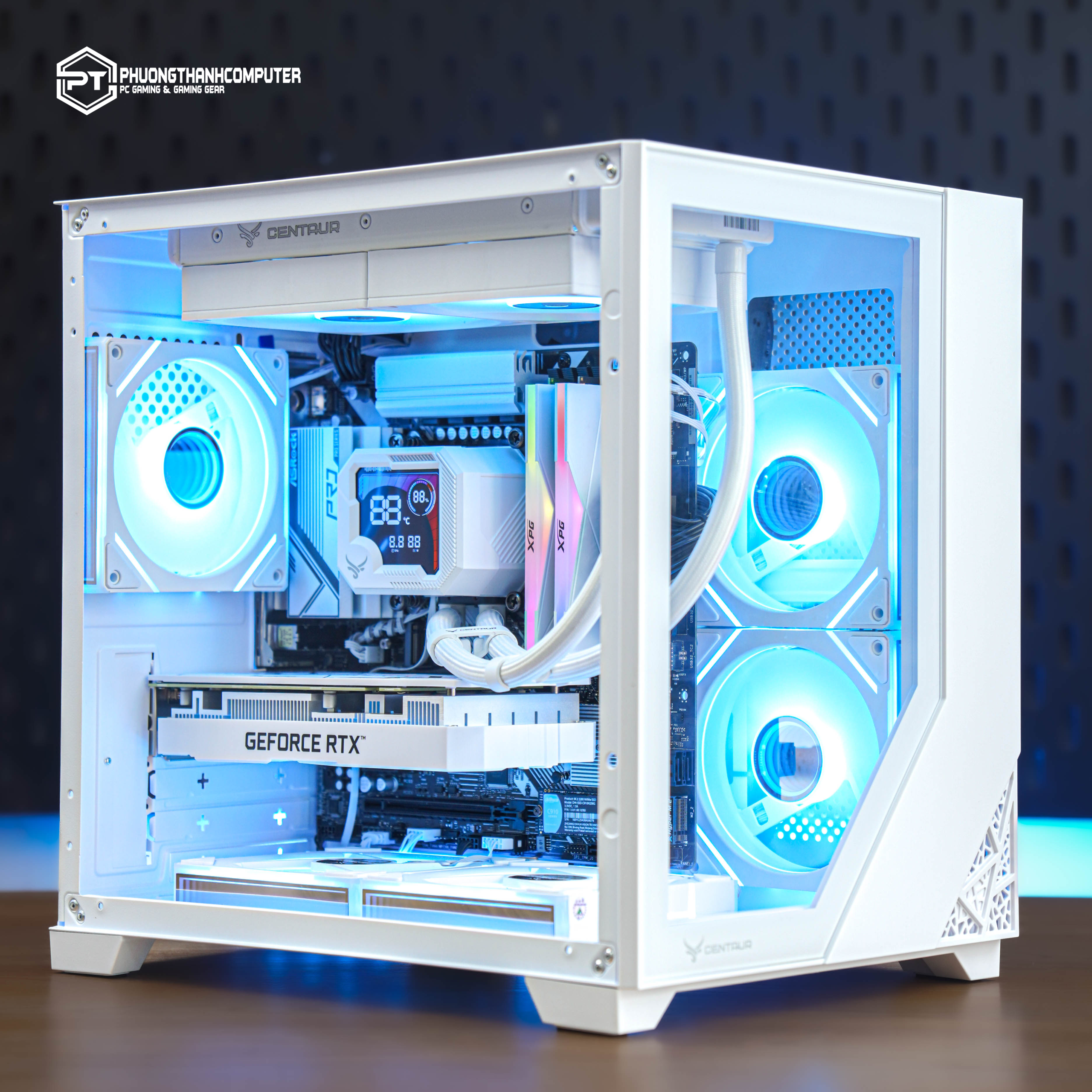 i5-13400F và RTX 3050 fulll trắng
